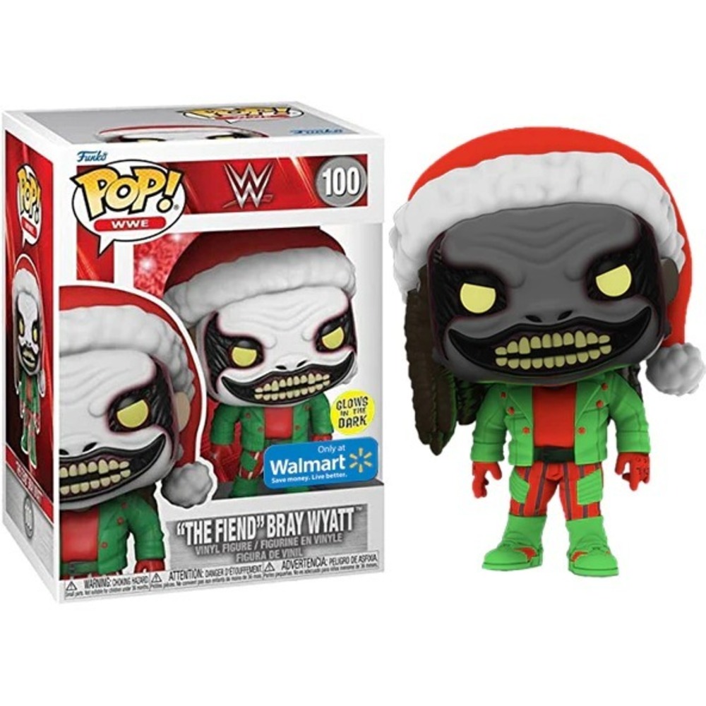 Funko Pop The Fiend Bray Wyatt #100 Glow in the Dark Walmart Exclusive WWE